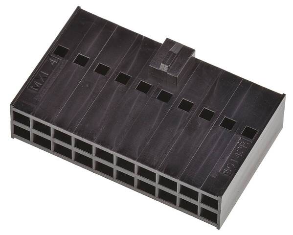 Molex Buchsengehäuse-Kabel Polzahl Gesamt 20 Rastermaß: 2.54 mm 901420020 1 St. Bag