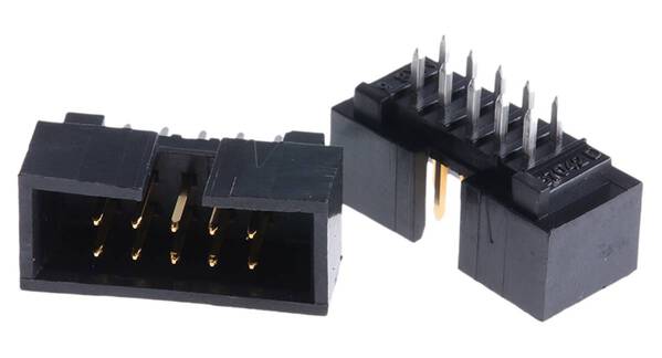 Molex 702461004 Stiftleiste Rastermaß: 2.54 mm Polzahl Gesamt: 10 Anzahl Reihen: 2 1 St. Tray