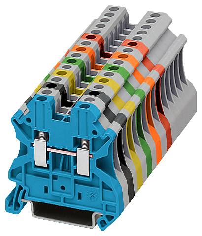 Siemens 8WH10000AG08 Reihenklemme 4 mm Schrauben Schwarz 1 St.