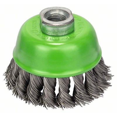 Bosch - Topfbürste M14 rostfreie Borsten gezopfter Draht 0,5mm ø75mm (2608622060)