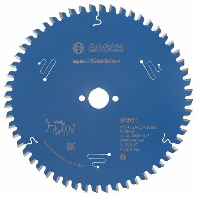 Bosch - Kreissägeblatt Expert for Aluminium ø184 x 20 x 2,6mm, 56 Zähne (2608644099)