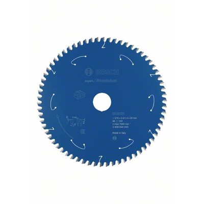 Bosch - Kreissägeblatt Expert for Aluminium für Akkusägen ø216 x 2/1,4 x 30, 66 Zähne