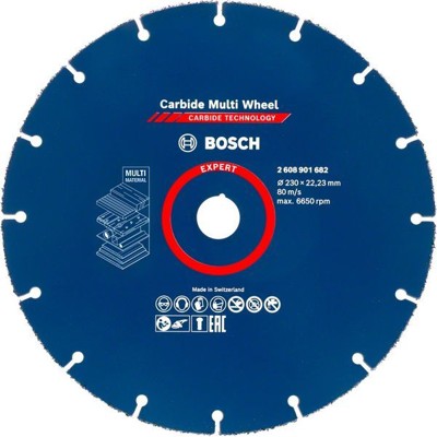 Bosch - EXPERT Carbide Multi Wheel Trennscheibe, 230 mm, 22,23 mm (2608901682)