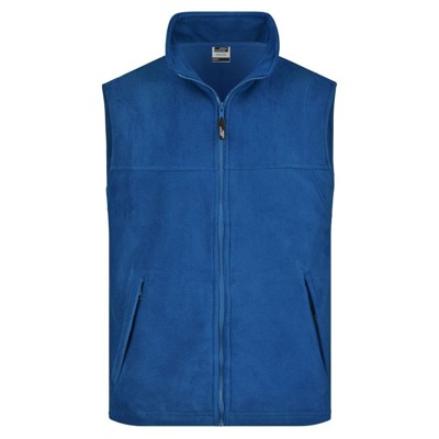 James & Nicholson - Fleece Weste JN045, königs-blau, Größe M