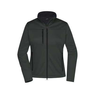 James & Nicholson - Damen Softshell Jacke Recycled Polyester JN1171, graphit, Größe XXL