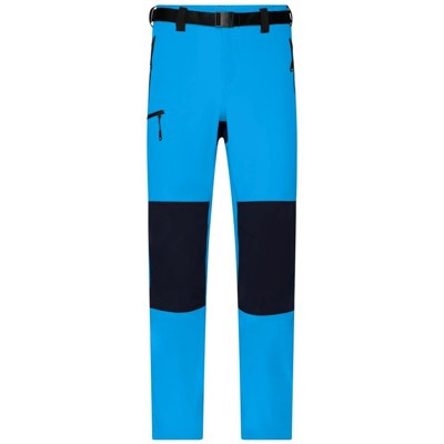 James & Nicholson - Herren Multicolor Trekkinghose JN1206, hellblau/navy-blau, Größe XXL