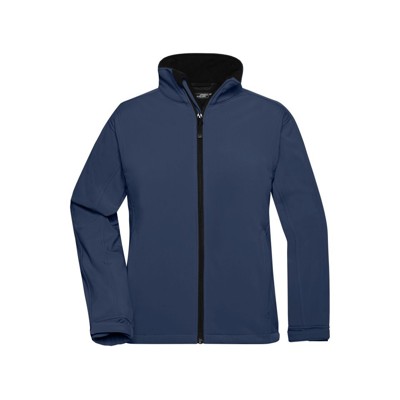 James & Nicholson - Damen Softshell Jacke JN137, navy-blau, Größe L