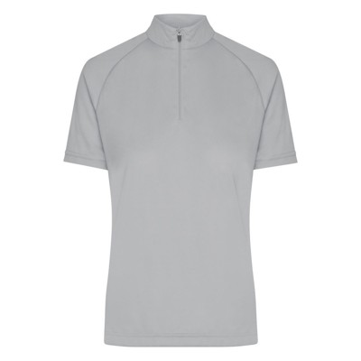 James & Nicholson - Damen Bike-Shirt Kurzarm JN511, silber, Größe XXL