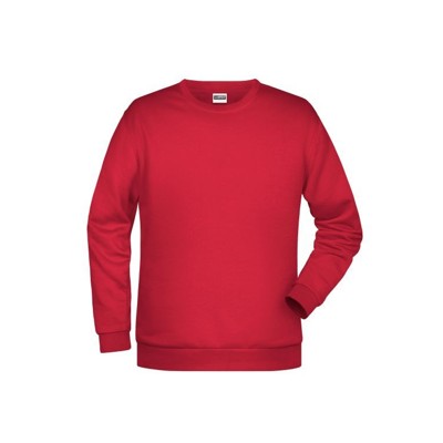 James & Nicholson - Herren Basic Sweatshirt JN794, rot, Größe S