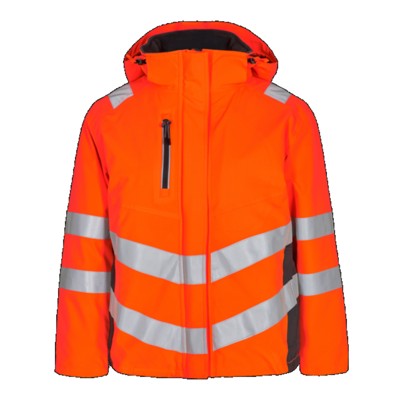 Engel - Safety Damen Winterjacke 1943-930, Orange/Anthrazitgrau, Größe XS