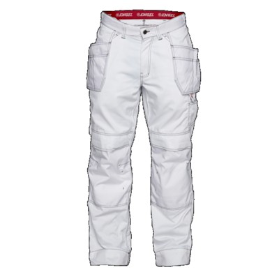 Engel - Combat Handwerkerhose mit Holstertaschen 2761-630, Weiß, Größe 23