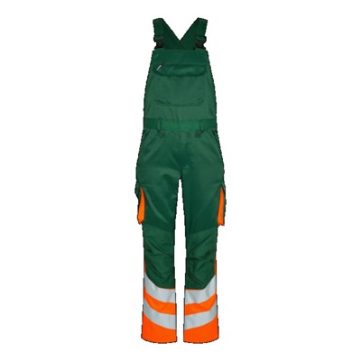 Engel - Safety Light Latzhose 3547-319, Grün/Warnorange, Größe 24