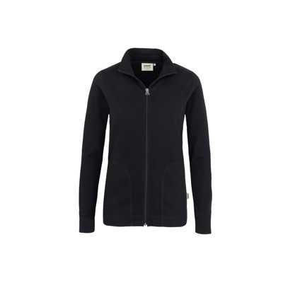 HAKRO - Damen Interlockjacke 227, schwarz, Größe S