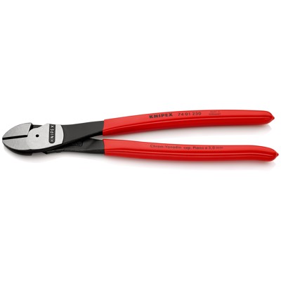 KNIPEX® - Kraft-Seitenschneider 74 01 250 SB poliert kunststoffüberzogen 250mm