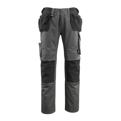 MASCOT® - Hose mit Hängetaschen Bremen Dunkelanthrazit/Schwarz 14031-203-1809, Größe 76 C48