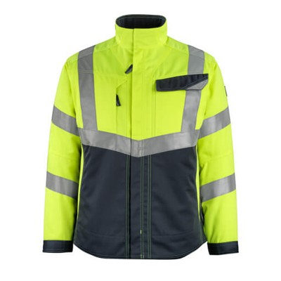 MASCOT® - Oxford Jacke SAFE SUPREME, hi-vis Gelb/Schwarzblau, Größe M