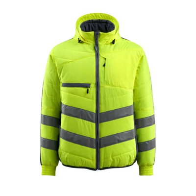 MASCOT® - Dartford Jacke SAFE SUPREME, hi-vis Gelb/Schwarzblau, Größe XL