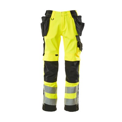 MASCOT® - Wigan Hose mit Hängetaschen SAFE SUPREME, hi-vis Gelb/Schwarz, Größe 90C62