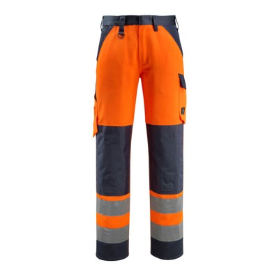 MASCOT® - Maitland Hose mit Knietaschen SAFE LIGHT, hi-vis Orange/Schwarzblau, Größe 90C56
