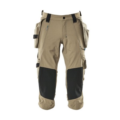 MASCOT® - Dreiviertel-Hose mit Hängetaschen ADVANCED, Hellkhaki, Größe C54