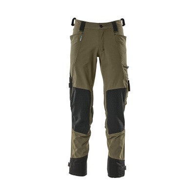 MASCOT® - Hose mit Knietaschen ADVANCED, Moosgrün, Größe 82C50
