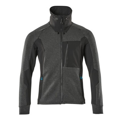 MASCOT® - Sweatshirt mit Reißverschluss ADVANCED, Schwarz, Größe 4XL