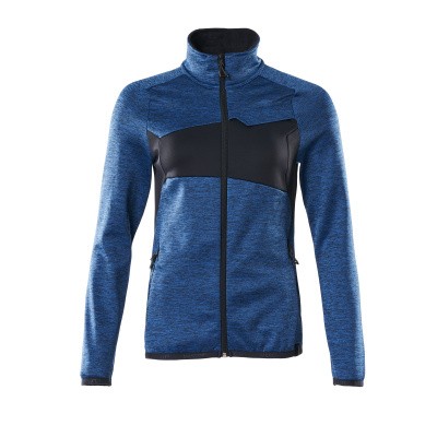 MASCOT® - Fleecepullover ACCELERATE mit Reißverschluss Azurblau/Schwarzblau 18153-316-91010, Größe L