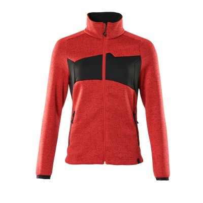 MASCOT® - Strickpullover ACCELERATE mit Reißverschluss Verkehrsrot/Schwarz 18155-951-20209, Größe 5XL