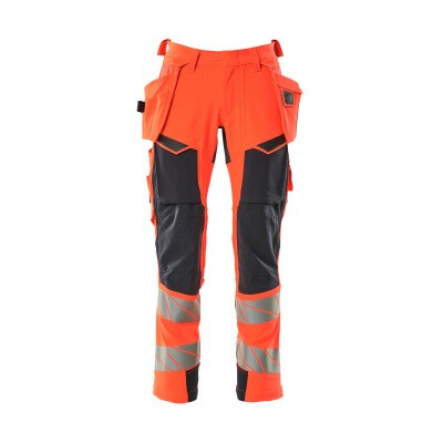 MASCOT® - Hose mit Hängetaschen ACCELERATE SAFE, hi-vis Rot/Schwarzblau, Größe 76C54