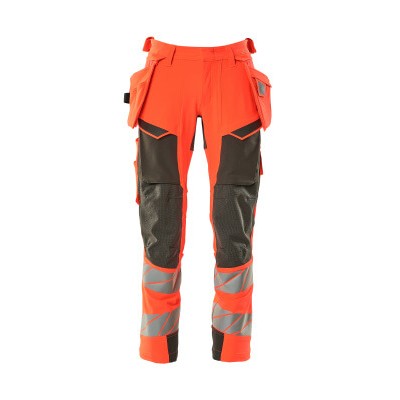 MASCOT® - Hose mit Hängetaschen ACCELERATE SAFE, hi-vis Rot/Dunkelanthrazit, Größe 82C51