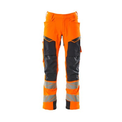 MASCOT® - Hose mit Knietaschen ACCELERATE SAFE, hi-vis Orange/Schwarzblau, Größe 90C48