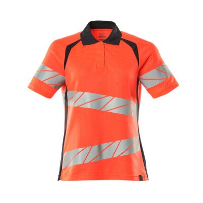 MASCOT® - Polo-Shirt ACCELERATE SAFE, hi-vis Rot/Schwarzblau, Größe 2XL-ONE