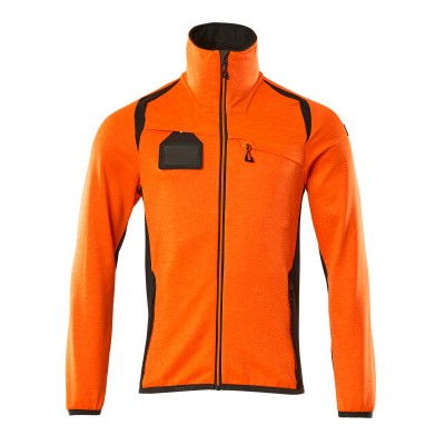 MASCOT® - Fleecepullover mit Reißverschluss - ACCELERATE SAFE - hi-vis Orange/Dunkelanthrazit, Gr. L