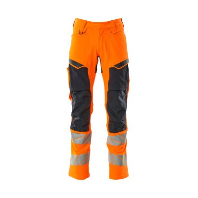 MASCOT® - Hose mit Knietaschen ACCELERATE SAFE, hi-vis Orange/Schwarzblau, Größe 82C66