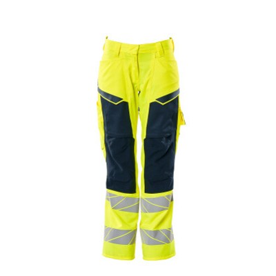 MASCOT® - Hose mit Knietaschen ACCELERATE SAFE, hi-vis Gelb/Schwarzblau, Größe 76C34