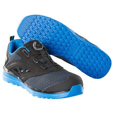 MASCOT® - Sicherheitssandale FOOTWEAR CARBON, Schwarz/Kornblau, Größe 1043