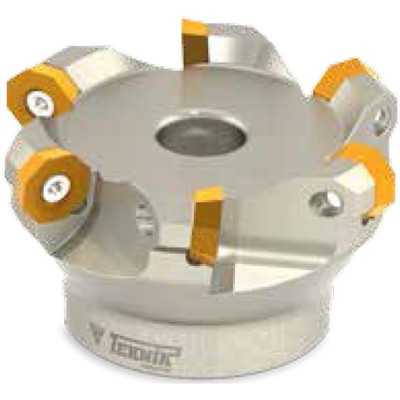Teknik Makina - Planmesserkopf 43° 100mm Durchmesser 7 Schneiden für Wendeplatten ODHT 0605