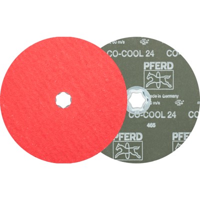 PFERD - COMBICLICK Keramikkorn Fiberscheibe Ø 180mm CO-COOL24 für Edelstahl