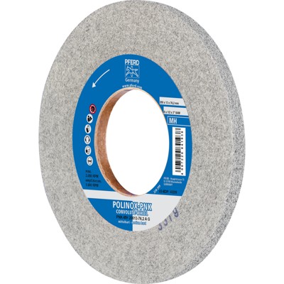 PFERD - POLINOX Gewickeltes Vlies-Rad PNK Ø 200x13 mm Bohrung-Ø 76,2 mm Mittelhart A Grob für Finish