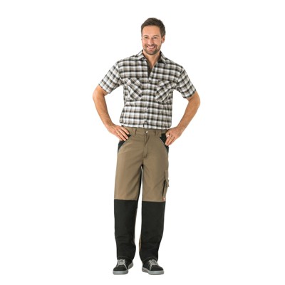Planam - Bundhose 2514 sand/schwarz, Größe 24