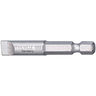 STAHLWILLE® - Bit-Schraubendrehereinsatz 0,8 x 4,0mm Außen-6kant E 6,3mm L.50mm