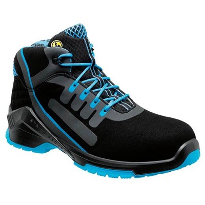 Steitz Secura - Sicherheitshalbstiefel VD PRO 1800 SF, S3 SRC ESD, schwarz/türkis, NB, Größe 46