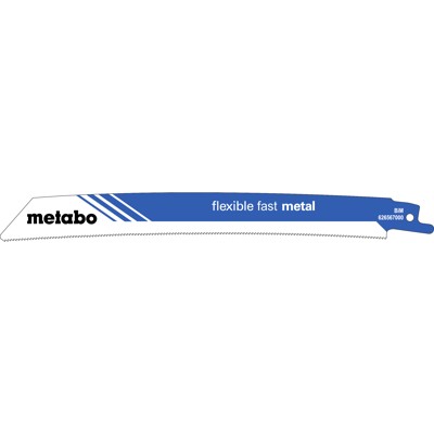 metabo® - Säbelsägeblatt "flexible fast metal" 225 x 1,1mm, BiM, 18TPI 626567000, 5er-Pack